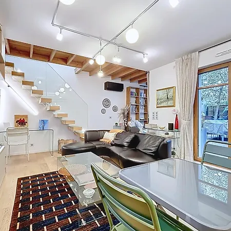 דירה Elegant Duplex With Garden Near The Eiffel Tower פריז