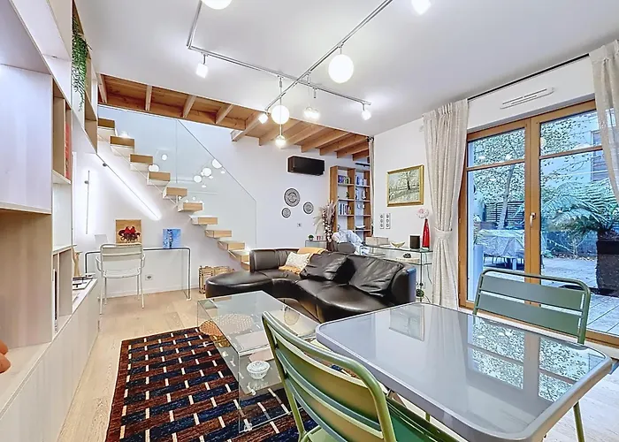 דירה Elegant Duplex With Garden Near The Eiffel Tower פריז